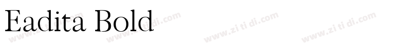 Eadita Bold字体转换